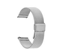 FEFHFKZCZZ 18mm 20mm 22mm 24mm Stainless Steel Bracelet 3mm Heavy Thickness Fit For DW(Silver,24mm)