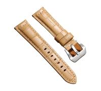 FEFHFKZCZZ 20mm 22mm 24mm 26mm Watch Band Dark Brown Fit For Panerai For Seiko(Light brown,20mm)