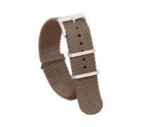 FEFHFKZCZZ 20mm 22mm Nylon Cotton Strap Braid Bracelet Fit For Omega For Seiko For Huawei Watch Gt2/Gt3(Brown,22mm)