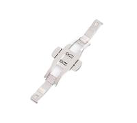 FEFHFKZCZZ 4 5 6mm Stainless Steel Watch Buckle Double Push Butterfly Band Silver Button Accessories(5mmX15mm)