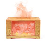 Fefod 2-In-1 Essential Oil Diffuser & Himalayan Salt Lamp, Aromatherapy Diffuser Cool Mist Humidifier with Auto Off Function, 4 Colour Lights, Super Quiet for Bedroom Home Office Yoga Spa, 150ml