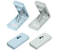 Fefod 2 Pack Pill Tablet Cutter, Pill Cutter, Tablet Cutter, Cutting & Storage Pill Splitter for Tablets, Portable Pill Dispenser for Small Pills and Tiny Tablets for Elderly, Child, Pet, Travel