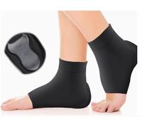 Fefod Achilles Tendonitis Heel Protector Socks, 1 Pack | Achilles Tendon Support Compression Gel Padded Sleeve Socks for Cushion of Bursitis, Tendonitis, Tenderness, Dry Cracked