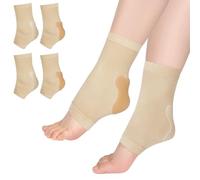 Fefod Achilles Tendonitis Heel Protector Socks, 2 Pack Achilles Tendon Sleeve, Achilles Tendon Support Compression Gel Padded Sleeve Socks for Cushion of Bursitis, Tendonitis, Tenderness, Dry Cracked
