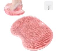 Fefod Foot Scrubber for Shower, Foot Cleaner Massager Mat with Non-Slip Suction Cups, Shower & Bath Feet Scrubber Mat for Care, Exfoliation, Spa, Reduces Pain, Cleans, Smooths