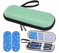 Fefod Insulin Cooler Travel Case, Medicine Cooler for Travel Insulin Case with 2 Ice Pack, Diabetic Supplies Insulin Pen Case, Diabetic Small Storage Travel Pack, Portable Insulin Travel Case