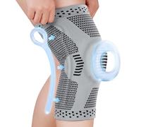 Fefod Knee Support Brace, Knee Compression Sleeve for Men Women with Patella Gel Pads & Side Stabilizers, Adjustable Knee Brace for Knee Pain Relief, Arthritis, Meniscus Tear, ACL, MCL, Running
