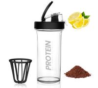 Fefod Protein Shaker Bottle 500ml, Protein & Supplement Shaker Bottle, Leak Proof Flip Flop Lid Shake Bottle Mixer, BPA Free Protein Shake Bottle, Plastic Shaker Bottle, Sports Supplements Shaker Cup