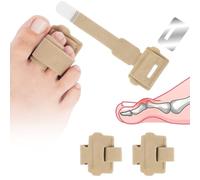 Fefod Toe Corrector for Women Men with Metal Plate Support, 2 Pcs Hammer Toe Straightener, Toe Splint for Bent Toes Toe Straightener, Adjustable Toe Brace Finger Splints, Hammer Toe Splints