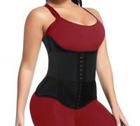 Fefod Waist Trainer Trimmer, Sauna Sweat Belt, Weight Loss Body Shaper Tummy Control Cincher Corset, Body Workout Girdle Band Tummy control Wrap, reinforced Waist with Double Wrap for Women Men, L