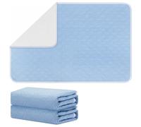 Fefod Washable Incontinence Bed Pad for Adults & Children, 2Pack Reusable Bed Pad Protector, 100% Waterproof Bed Wetting Sheets, Super Absorbent Mattress Protector for Baby Elderly Care, Pet, 80×120cm
