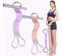 FEFURS 2-Pack Fabric Resistance Band with Handles,Non-Slip Foot Pedal Puller Resistance Band for Legs & Glutes Working Out,Portable Yoga & Physical Therapy&Home Fitness Accessories for Women & Men