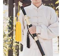 fegayu Chinese Sword Tassel, Sword Tassel, Kung Fu Like Ice Silk Kung Fu Gym(Yellow dagger spike)