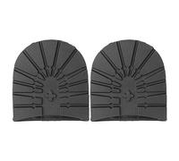 fegayu Durable Flexible Rubber Outsole Replacement Shoe Half Rubber Sole and Heels, Portable for Sports Shoes (Black Heel)