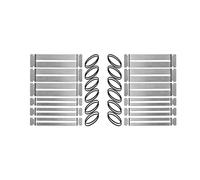 Fegtrty 2 set Guitar Fingerboard Guards Stainless Steel Bass Fingerboard Guards Luthier Tool Fretboard Protector