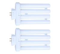 Fegtrty 2X 220V 27W 4 Pin Rows 6500K Double-H Quad Tube Compact Fluorescent Lamp Light Bulb