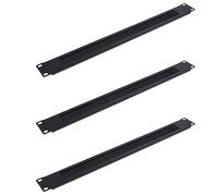 Fegtrty 3Pcs 1U 19Inch RACK MOUNT Blanking Plate Rack Mounting Blank Network Brush Panel Server Cabinet