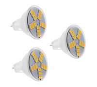 Fegtrty 3X 3W MR11 GU4 250LM LED Bulb Lamp 15 5630SMD Warm White Light
