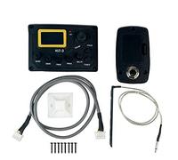 Fegtrty 5X 4 Band EQ Equalizer -3 Acoustic Guitar Bass EQ Preamp with Digital Tuner Guitar