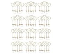Fegtrty 60 PCS Baptism Rosary Acrylic Rosary Beads Mini Rosaries Angel for The First Communion Baptism Party Favors