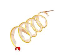 Fegtrtyoa 1 PCS Self Play Cat Hunting Spiral Tunnel Toy,Portable Cattycoil Safe Toy, As Shown Plastic Indoor Fun Spiral Tunnel Cat Toy B