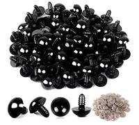 Fegtrtyoa 100PCS Plastic Safety Crochet Eyes Bulk with 100PCS Washers for Crochet Crafts (0.24Inch/6mm)
