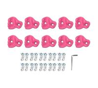 Fegtrtyoa 10PCS Rock Climbing Holds Set PE Ergonomic Hand Feeling Climbing Wall Grips for Indoor Outdoor Kids Adults