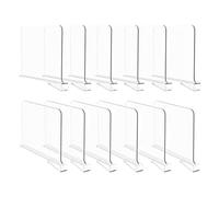 Fegtrtyoa 12Pcs Shelf Dividers for Closet Organization, Closet Shelf Organizer Closet Separator for Shelves Clear Shelf Dividers