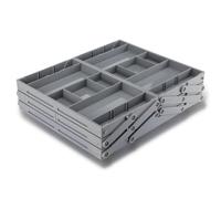 Fegtrtyoa 2/3 Tier Jewelry Display Stackable Exquisite Jewellery Holder Portable Ring Earrings Necklace Organizer Storage Box B