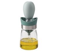 Fegtrtyoa 2-in-1 Oil Dispenser and Basting Brush,Glass Olive Oil Bottle with Integrated Brush for Cooking,BBQ-Kitchen Essential B