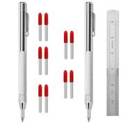 Fegtrtyoa 2 Pack Tip Scriber Tool Metal Scribe Scriber Marking Tools with Magnet, Premium Engraving Pen