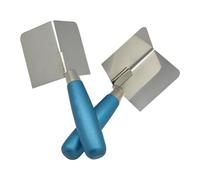 Fegtrtyoa 2 PC Corner Tool Set,Inside Corner Knife & Outside Corner Knife with Soft Grip Handle,Plastering Bricklaying Corner
