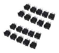 Fegtrtyoa 20 Pcs x 4 Pin On-Off 2 Position DPST Boat Rocker Switches 10A/125V 6A/250V AC