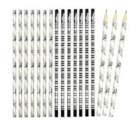 Fegtrtyoa 24PCS Music Pencils with Musical Instruments Patterns - HB Wooden Pencils for School Teachers and Artists