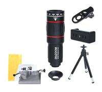 Fegtrtyoa 28X Mobile Phone Camera Lens Clip-on Zoom Phone Camera Telephoto Lens Universal Optical Telescope Lens for Smartphone