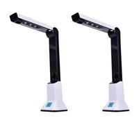 Fegtrtyoa 2X Document Camera for Teachers, Portable USB Document Camera Scanner with Stand 8MP HD A4 Format Cam Photo Scanner