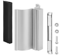 Fegtrtyoa 3" Shower Door Magnet 3" Chrome Frameless Shower Door Handle with Metal Strike for Frame and Frameless Shower Door for 1/8" 5/32" 3/16" and 1/4" Thick Swing Glass Shower Doors