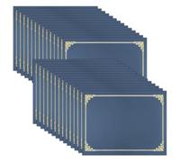 Fegtrtyoa 30 Pack Diploma Covers with Gold Foil Border, Certificate Holders for 8.5x11 for Letter Size Papers Document