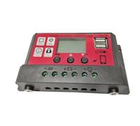 Fegtrtyoa 30A Solar Controller with DC Hole 12V 11.1V LCD Photovoltaic Charging Controller USB Charging Controller