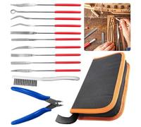 Fegtrtyoa 3x140mm 10-Piece Mini Diamond File Set Needle Files Precision Tools for Jewelry,Woodworking DIY
