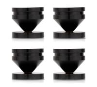 Fegtrtyoa 4PCS Speaker Stand Feet Foot Pad Aluminium Alloy Metal Shock-Absorbing Cone Floor Foot Nail CD Player Stand M23*20 A