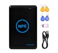 Fegtrtyoa 5-Band NFC Smart Chip Reader/Writer+ 2 X CUID UID Keychain 125K 13.56M HID Duplicator Copier Tag Clone ID IC Keychain Key
