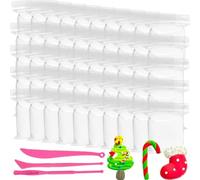 Fegtrtyoa 50 Pack White Air Dry Foam Clay 18oz Soft Molding Clays for Kids,Crafting Cosplay Artistic Projects,3Pcs Sculpting Tools
