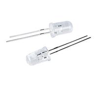 Fegtrtyoa 5mm Dia Clear Round Blue Light Emitting Diodes LED 50 Pcs