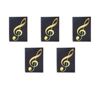 Fegtrtyoa 5X Sheet Music Folder, 60 Pages, Sheet Music/Holder,Fits Letter Size A4, Writable & Detachable Choir Folder (Black)