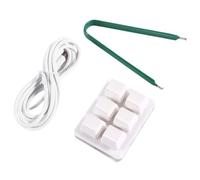 Fegtrtyoa 6 Key Customizable Shortcut Keyboard Mini Keyboard Full Copy and Paste 1 Touch Password Keyboard White