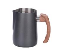 Fegtrtyoa 600ml Espresso Frothing Pitcher Cup for Latte Art Cappuccino Pitcher Creamer Cup Black