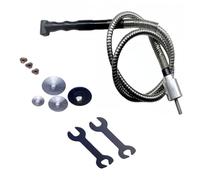 Fegtrtyoa 90 Degree Handpiece+ Stainless Shaft for Drill Chuck Grinder 6mm Anging Flexible Shaft Grinder Mill Grinder Mesin 1set