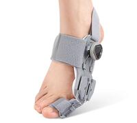 Fegtrtyoa Adjustable Bunion Corrector Knob Bunion Relief Splint Comfortable Toe Straightener Silicone Pad Gray