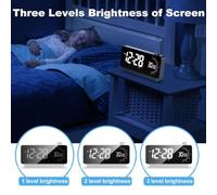 Fegtrtyoa Alarm Clock with Timer: Digital Desk Clock Battery Operated Countdown for Study Office-Alarm Clocks for Bedrooms White